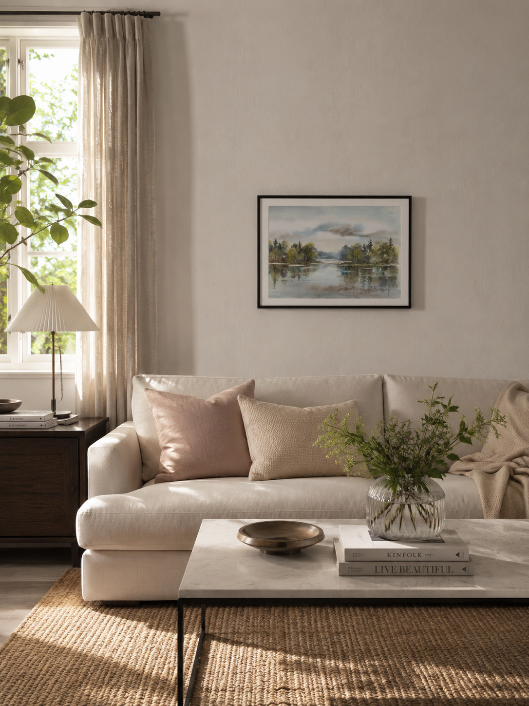 Regntung sky över Rösjön - Fine art print